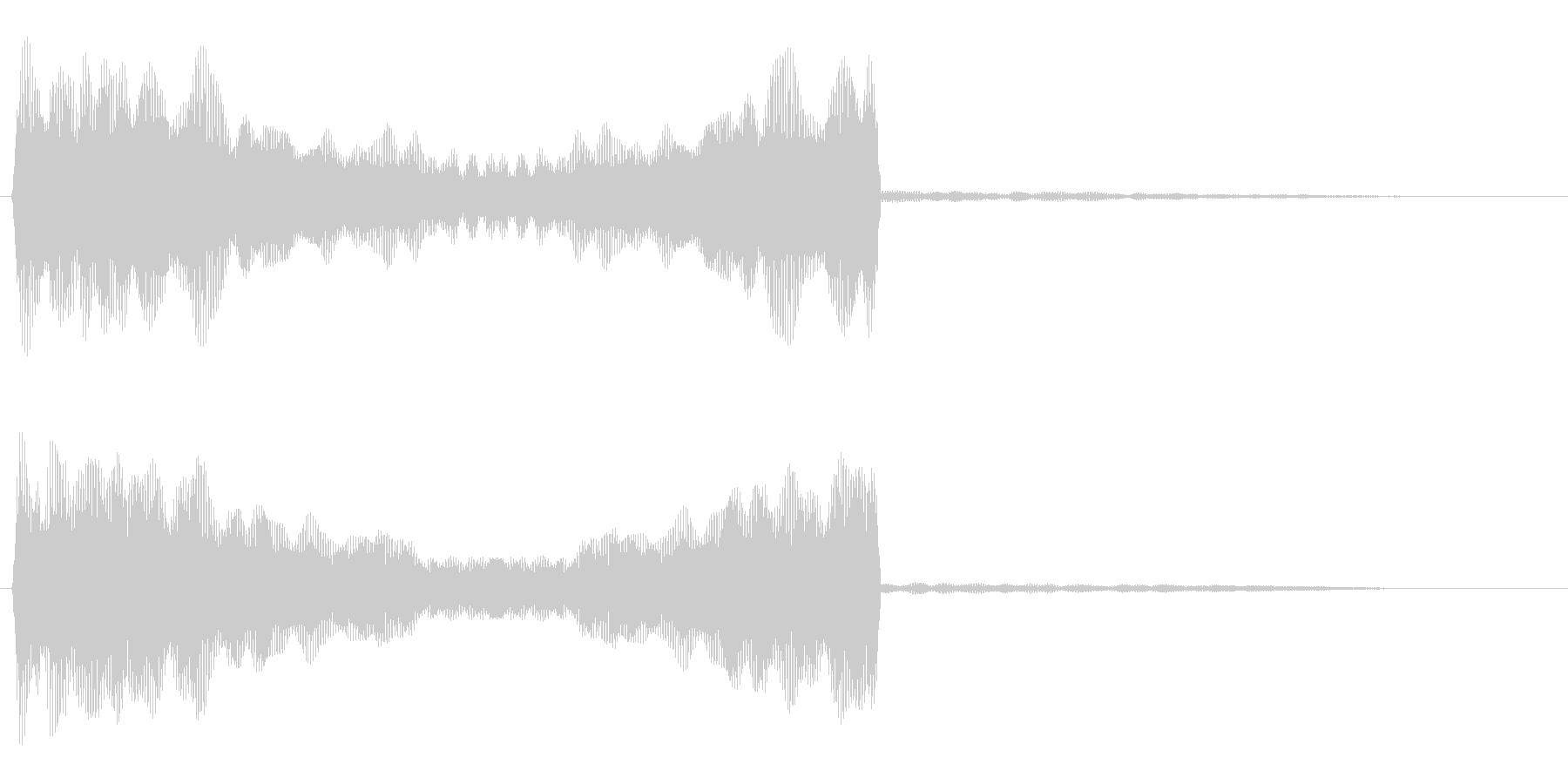 ピーーン (透明感のある発射音)の未再生の波形