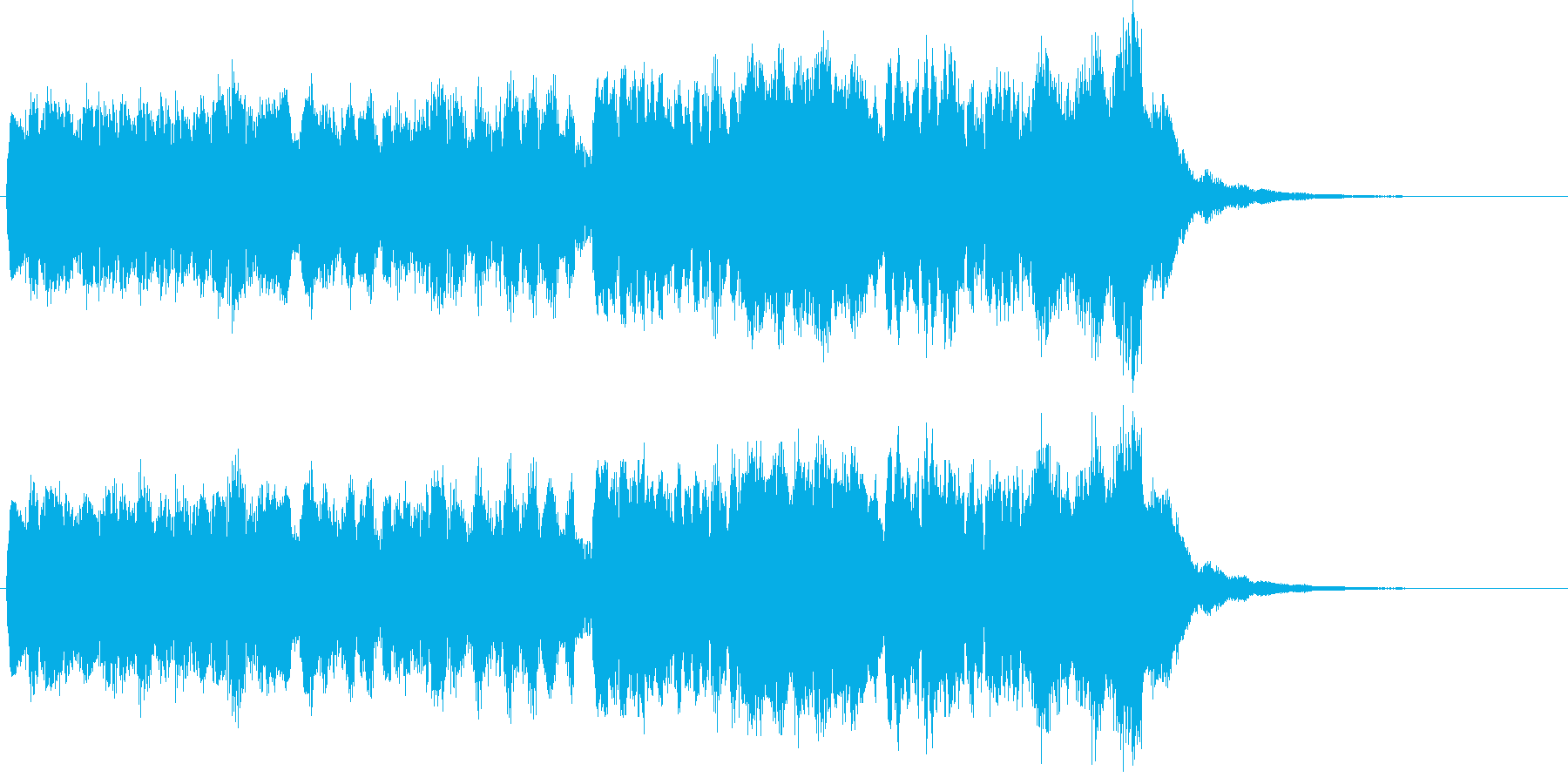あかるいジングル(チャイム)の再生済みの波形