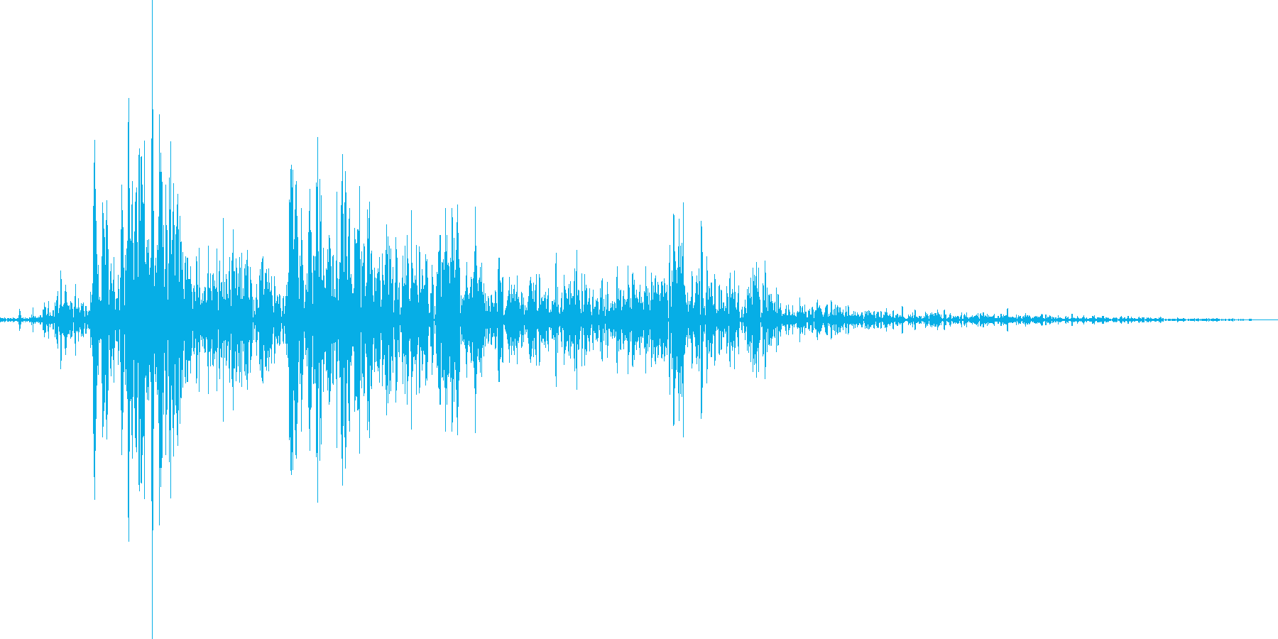 汎用的なシステム音の再生済みの波形