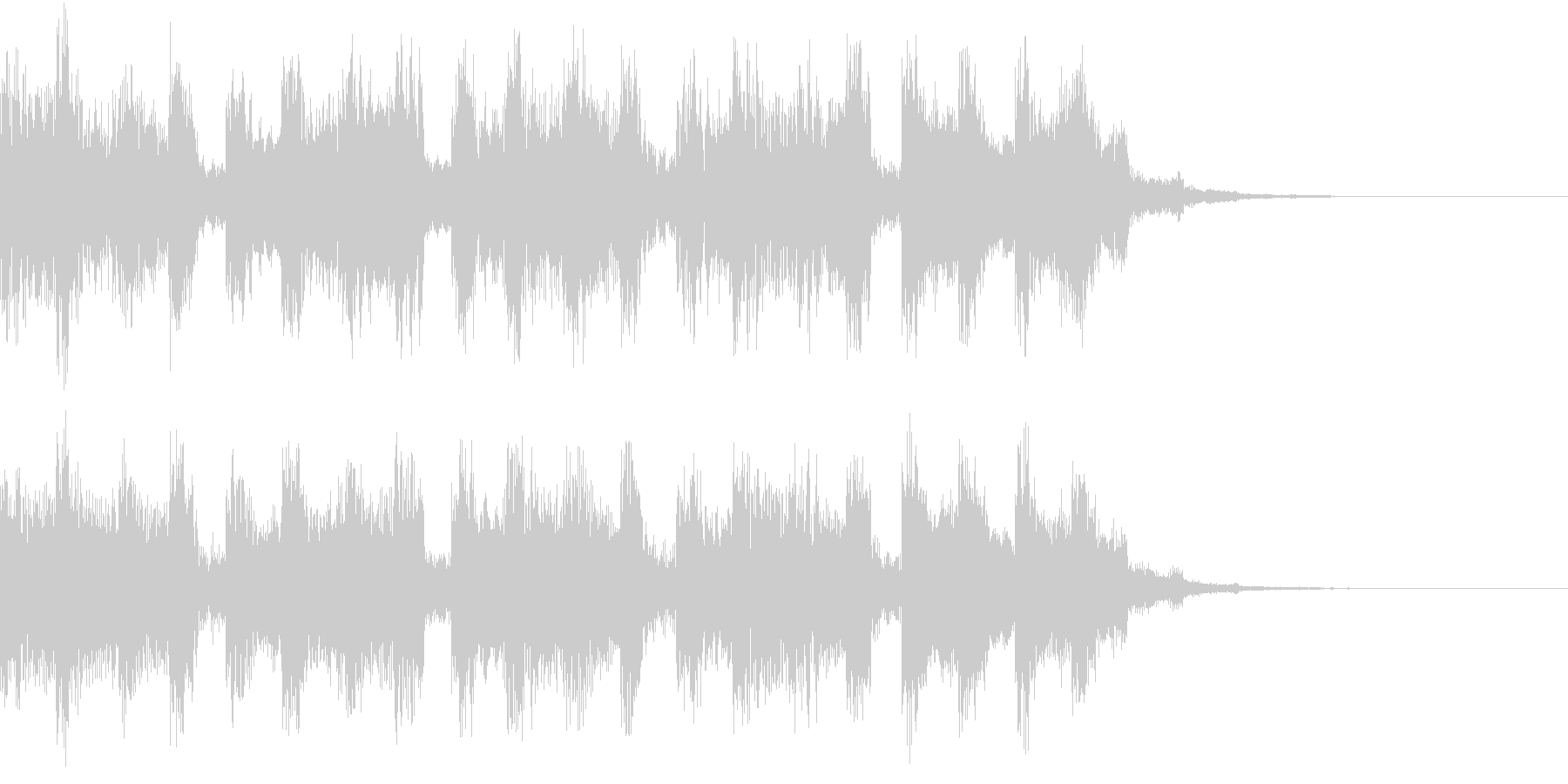 疾走感があるシンセ音のシンセ曲の未再生の波形