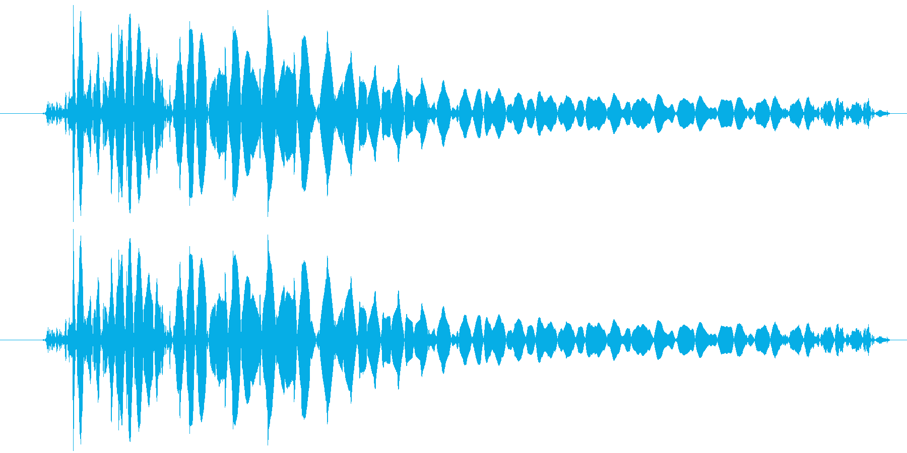 機械系の短い効果音です。の再生済みの波形