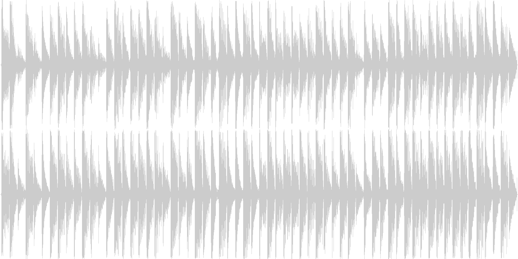電子的な音で繰り返される楽曲です。の未再生の波形