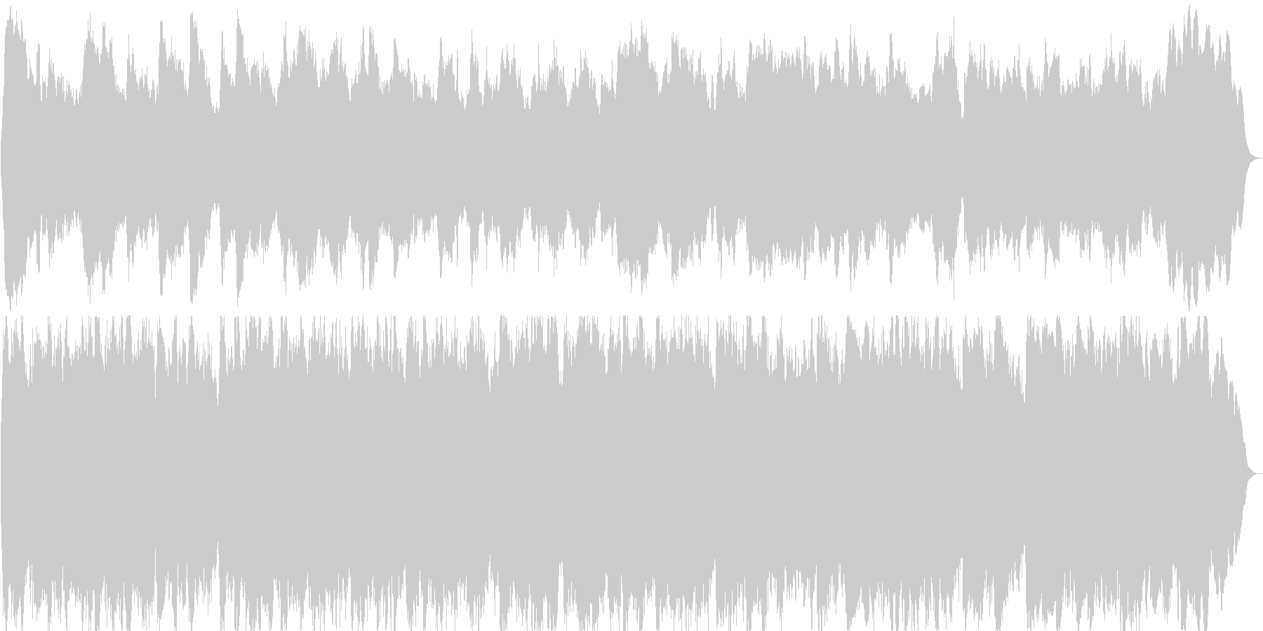 オルガン曲 3声曲 バロック調 約1分の未再生の波形