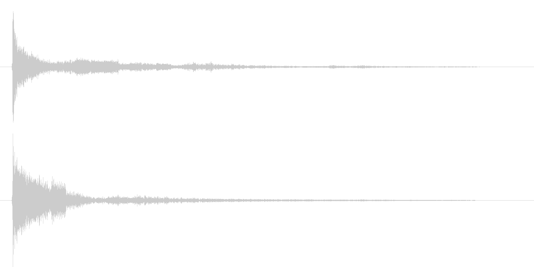 パリーン(ボタンクリック音)の未再生の波形