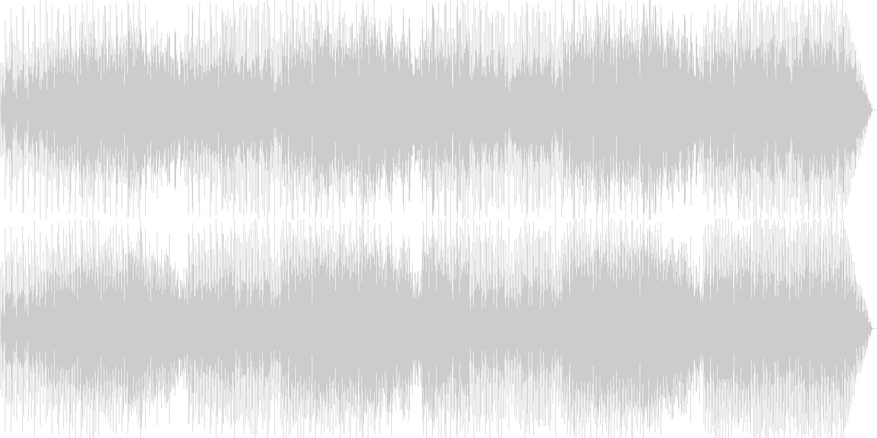 明るくハネてるBGM。の未再生の波形