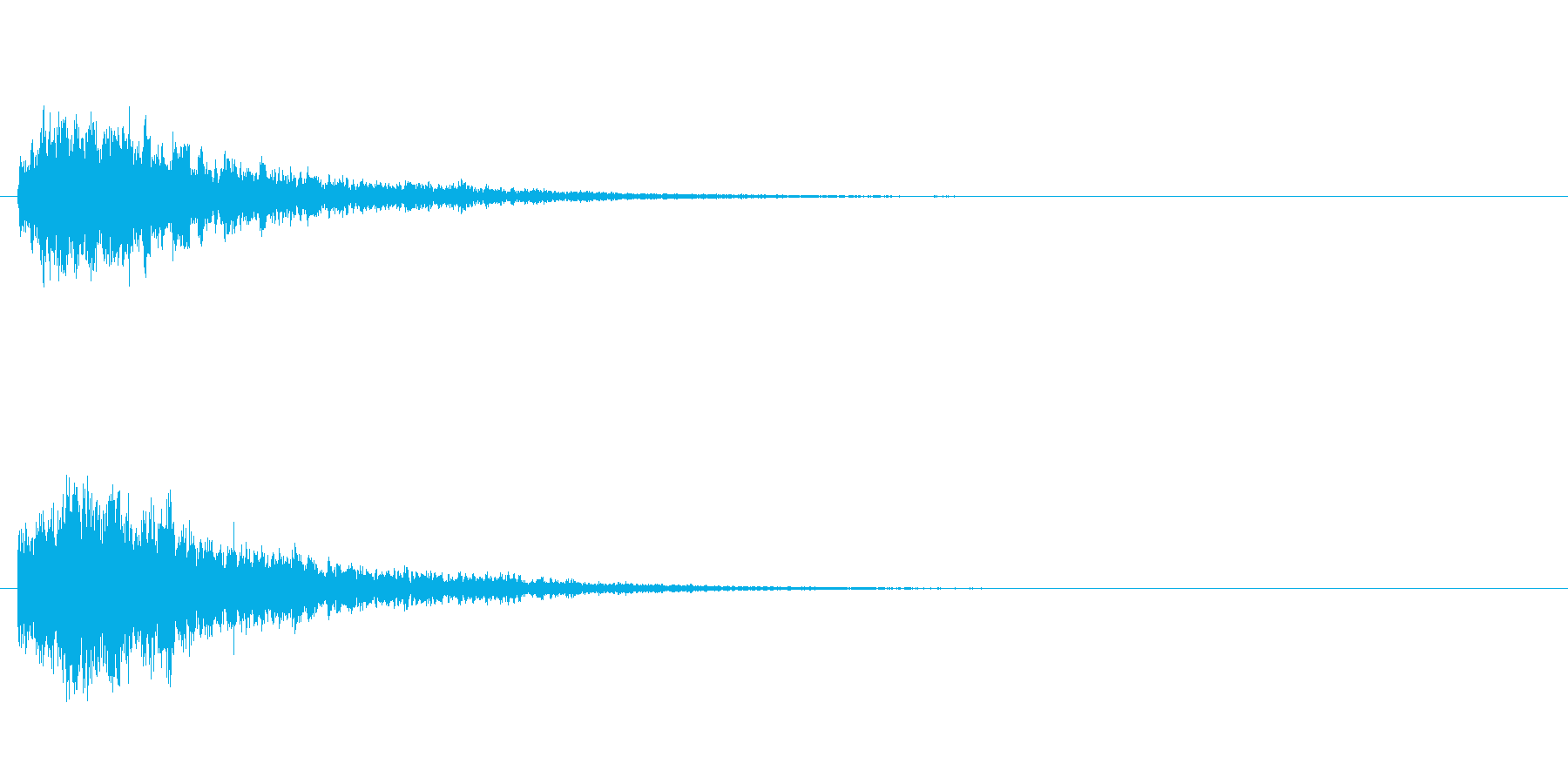 凍りつくイメージの音ですの再生済みの波形