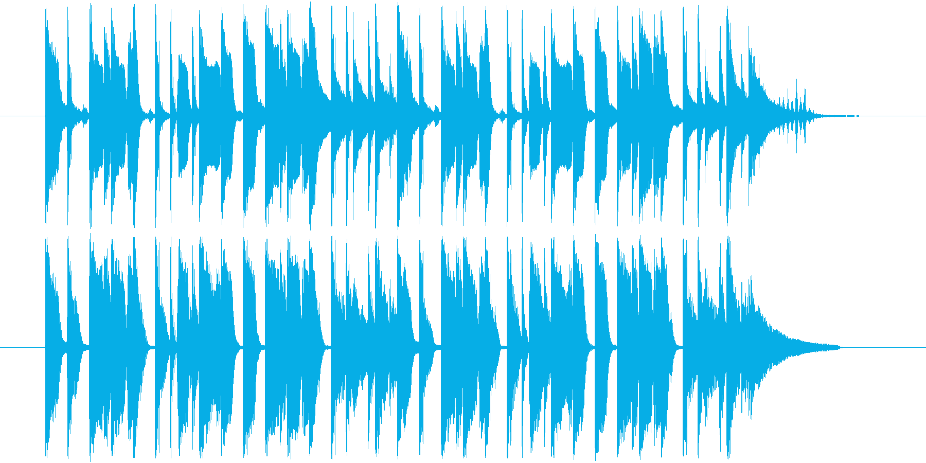 口笛メロディのコンセプトBGM♪の再生済みの波形