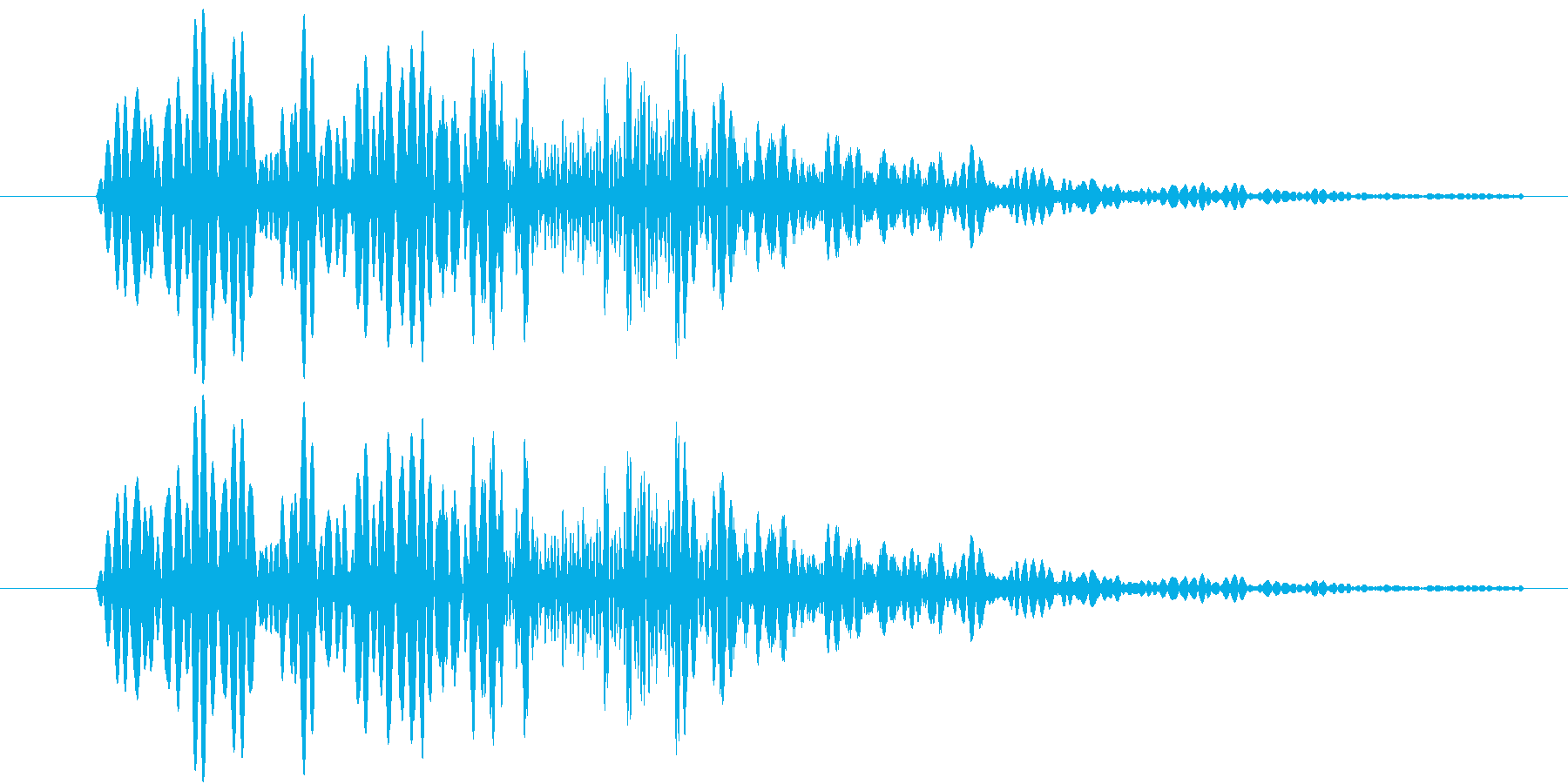 機械系の短い効果音です。の再生済みの波形
