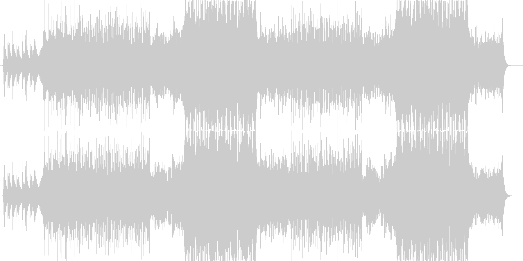 リラックスできる楽曲ですの未再生の波形
