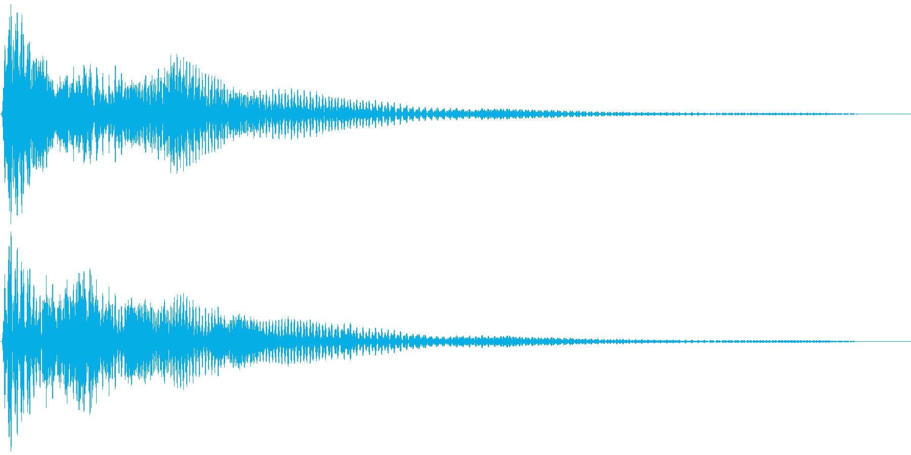 選択音、決定音など 宇宙風D ブオーンの再生済みの波形