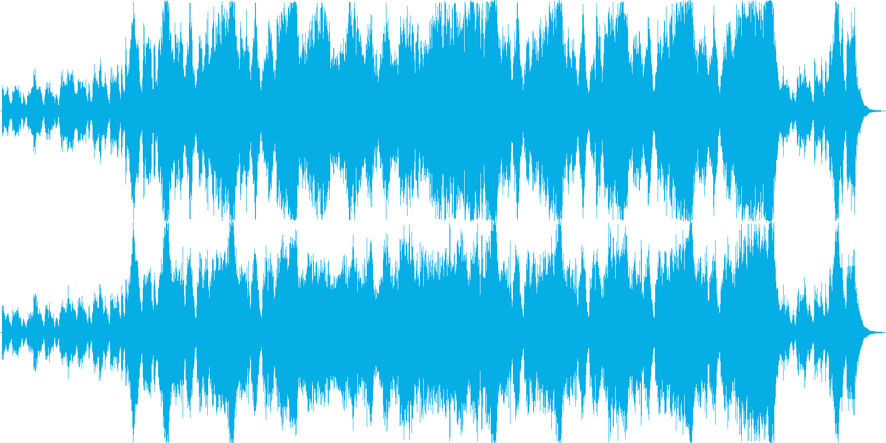 RPGやファンタジーゲームの闘技場音楽の再生済みの波形