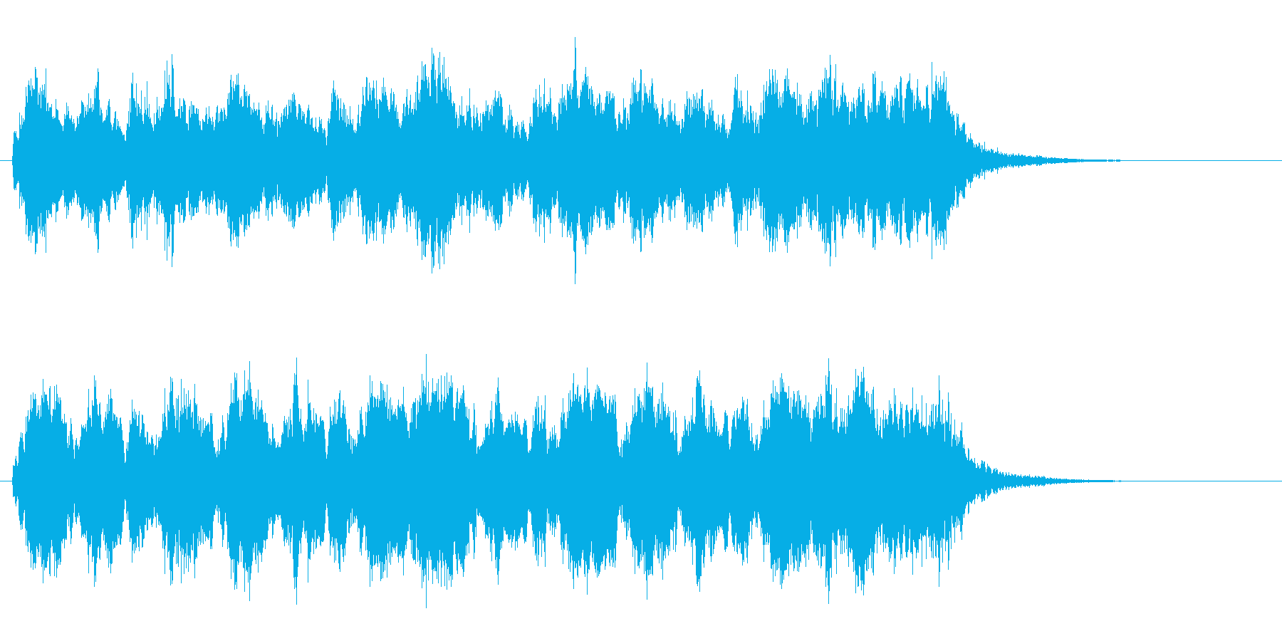 バトルの音の再生済みの波形