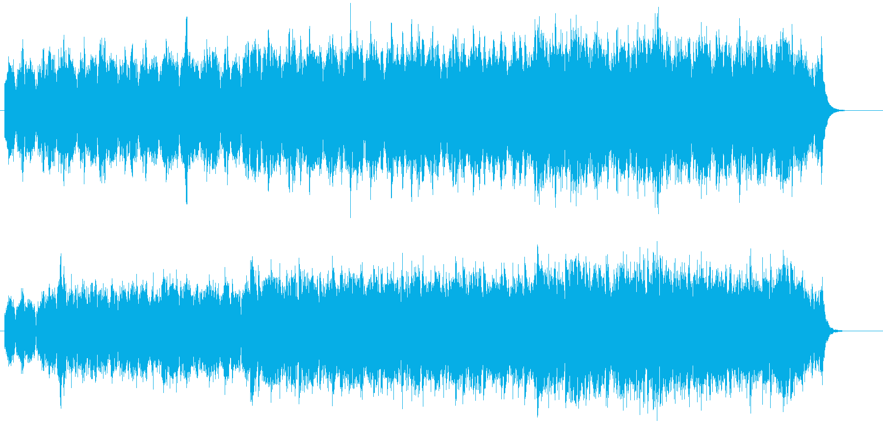 メロディーを排除した正攻法な環境音楽の再生済みの波形