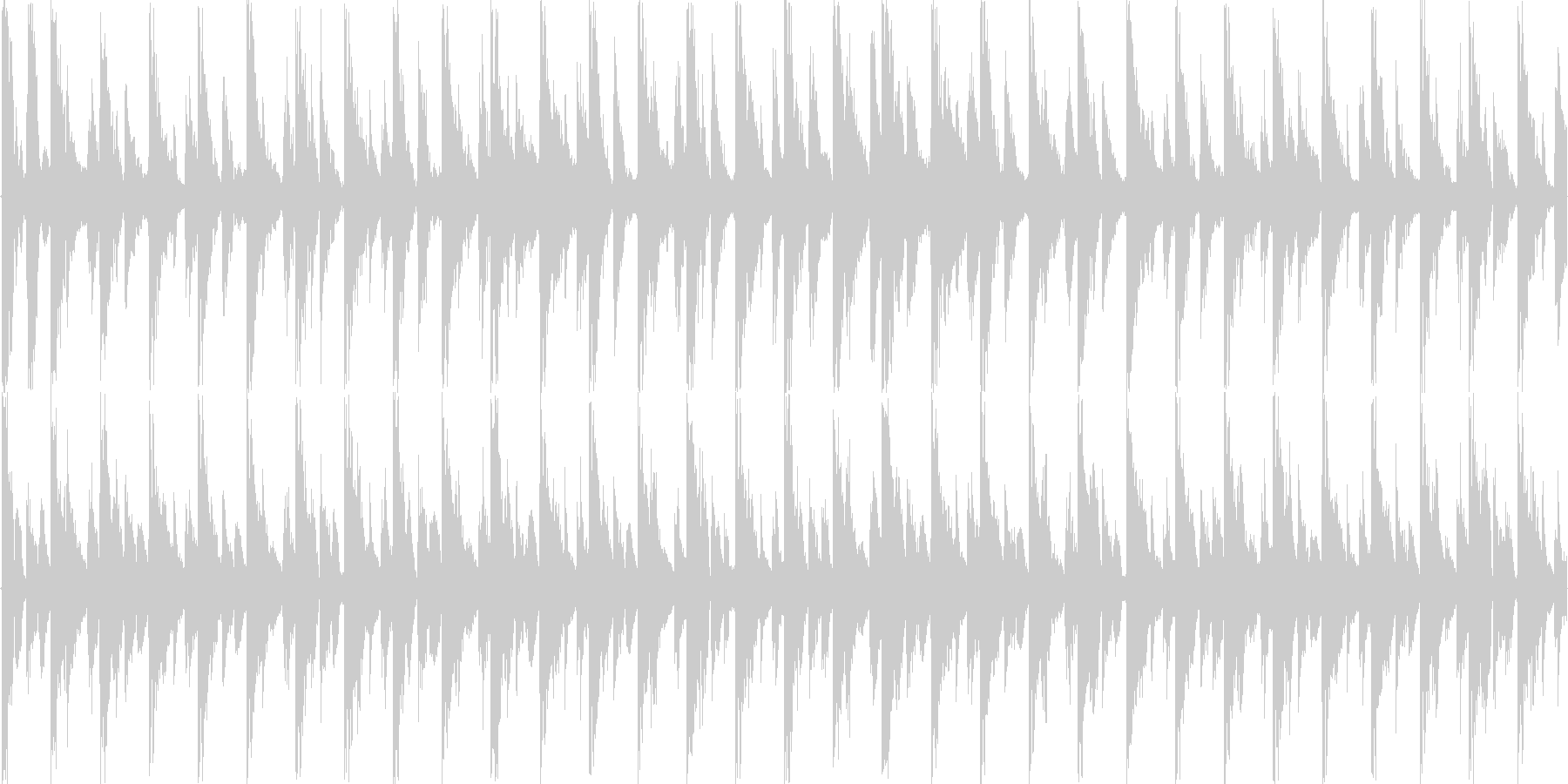 ハウス風のリズムを基調としたループ楽曲…の未再生の波形