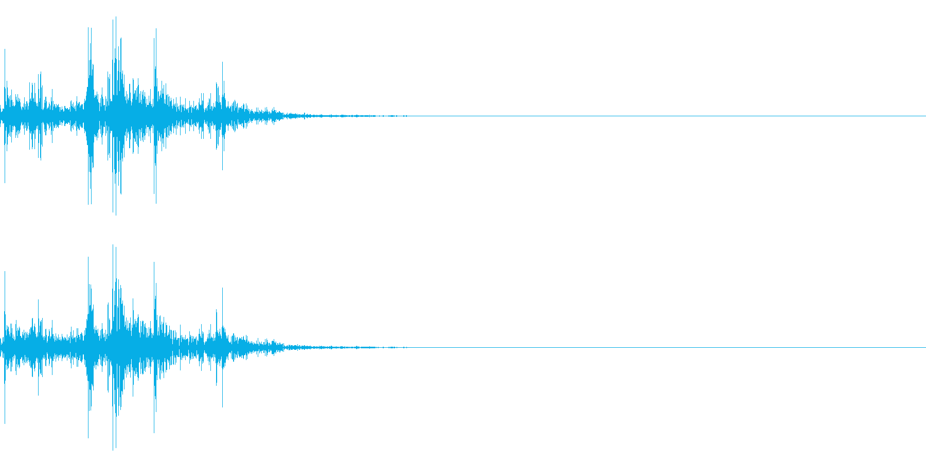 ガラガラ_崩れる音_01の再生済みの波形