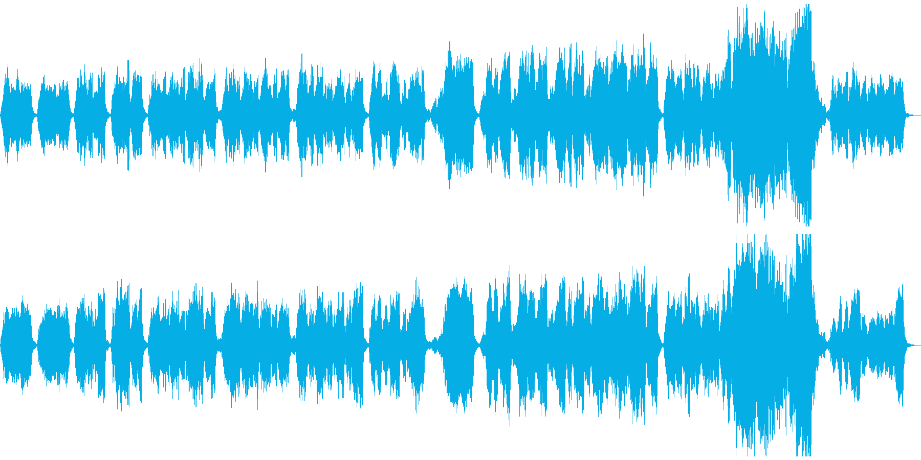 クリスマス定番曲・オーケストラアレンジの再生済みの波形