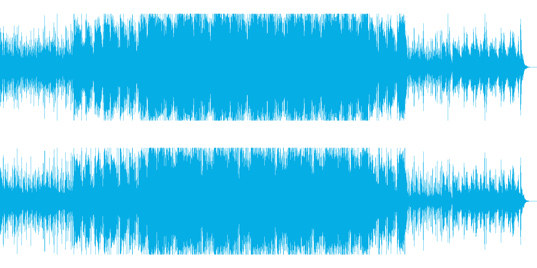 ワルツ調ホラーピアノ曲の再生済みの波形