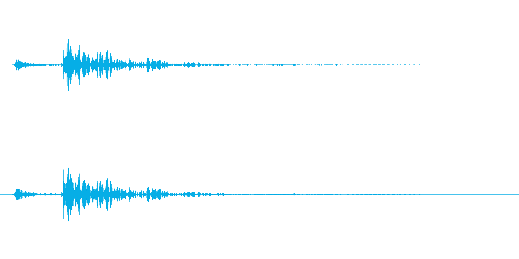 ドアを閉じる音。(木製のドア)の再生済みの波形