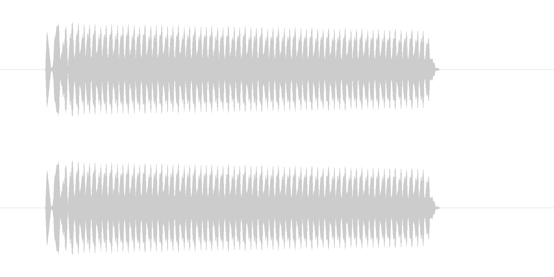 「ピー (ホイッスルの音)」の未再生の波形