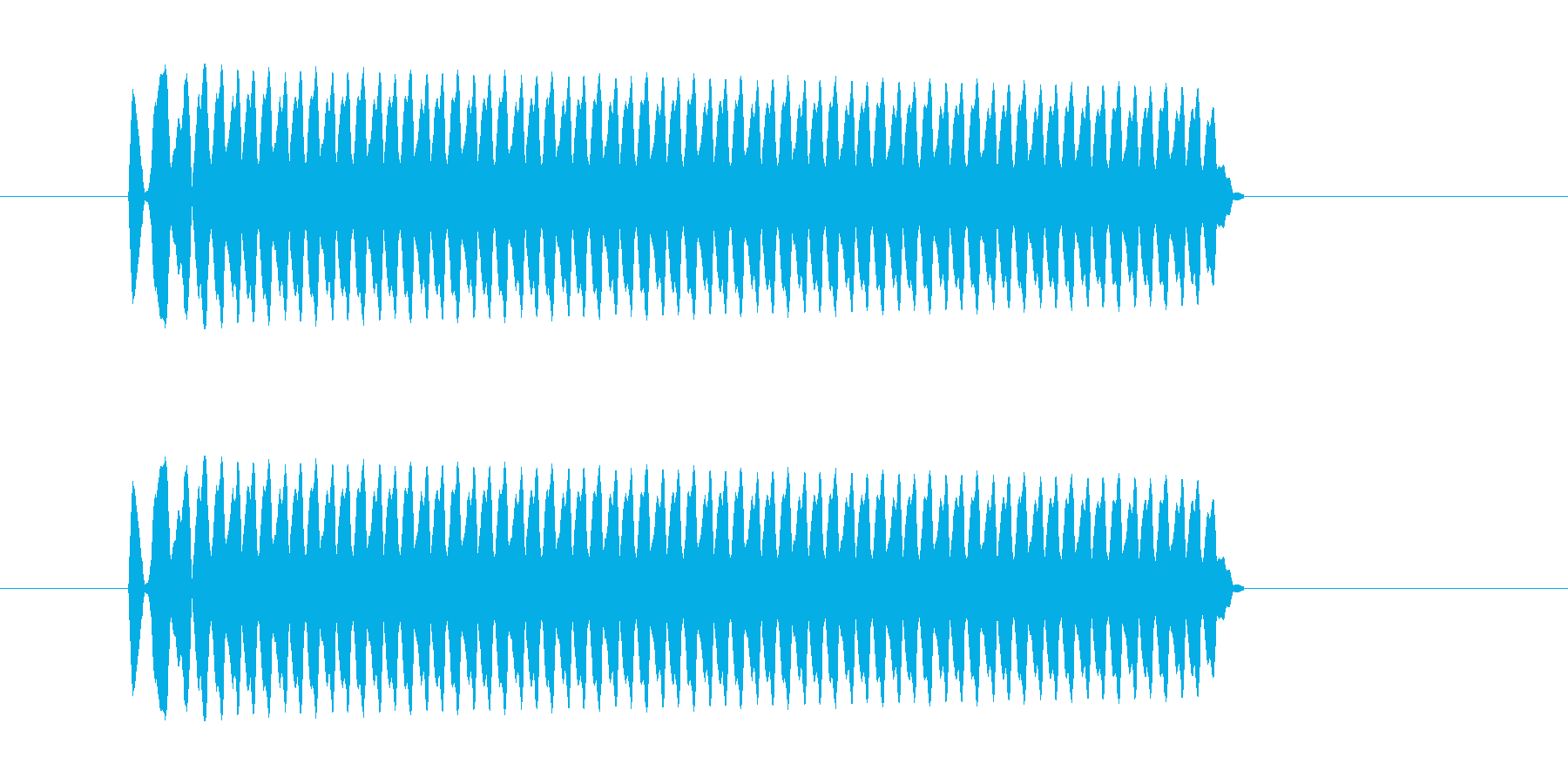 「ピー (ホイッスルの音)」の再生済みの波形