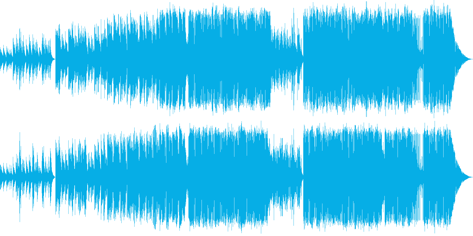 自然をテーマにした映像向け音楽の再生済みの波形