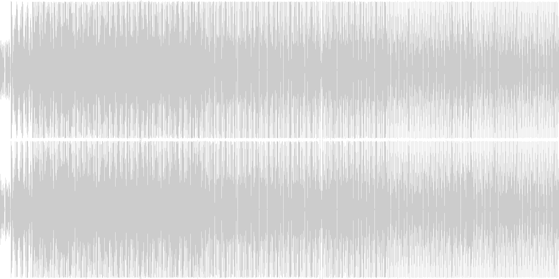 戦闘音楽っぽい曲ですの未再生の波形