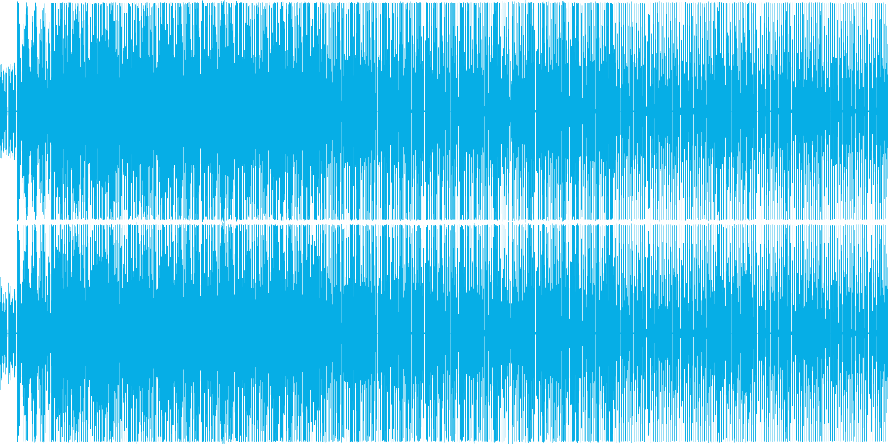 戦闘音楽っぽい曲ですの再生済みの波形