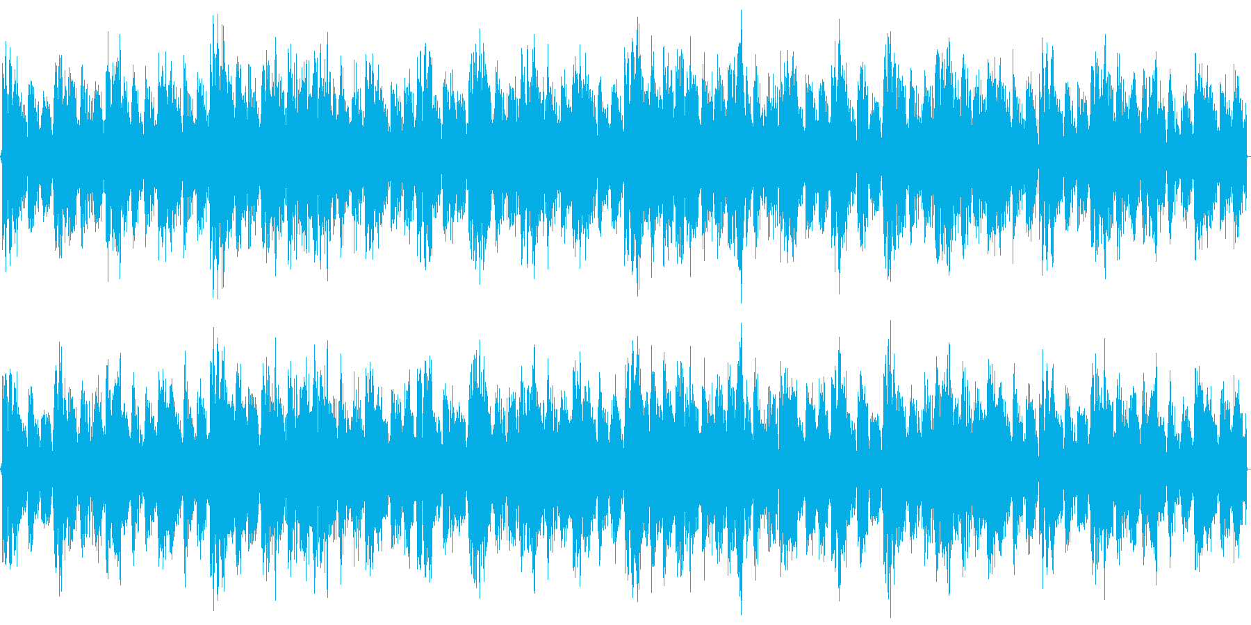 クラブのBGMを想定したパワフルな楽曲の再生済みの波形
