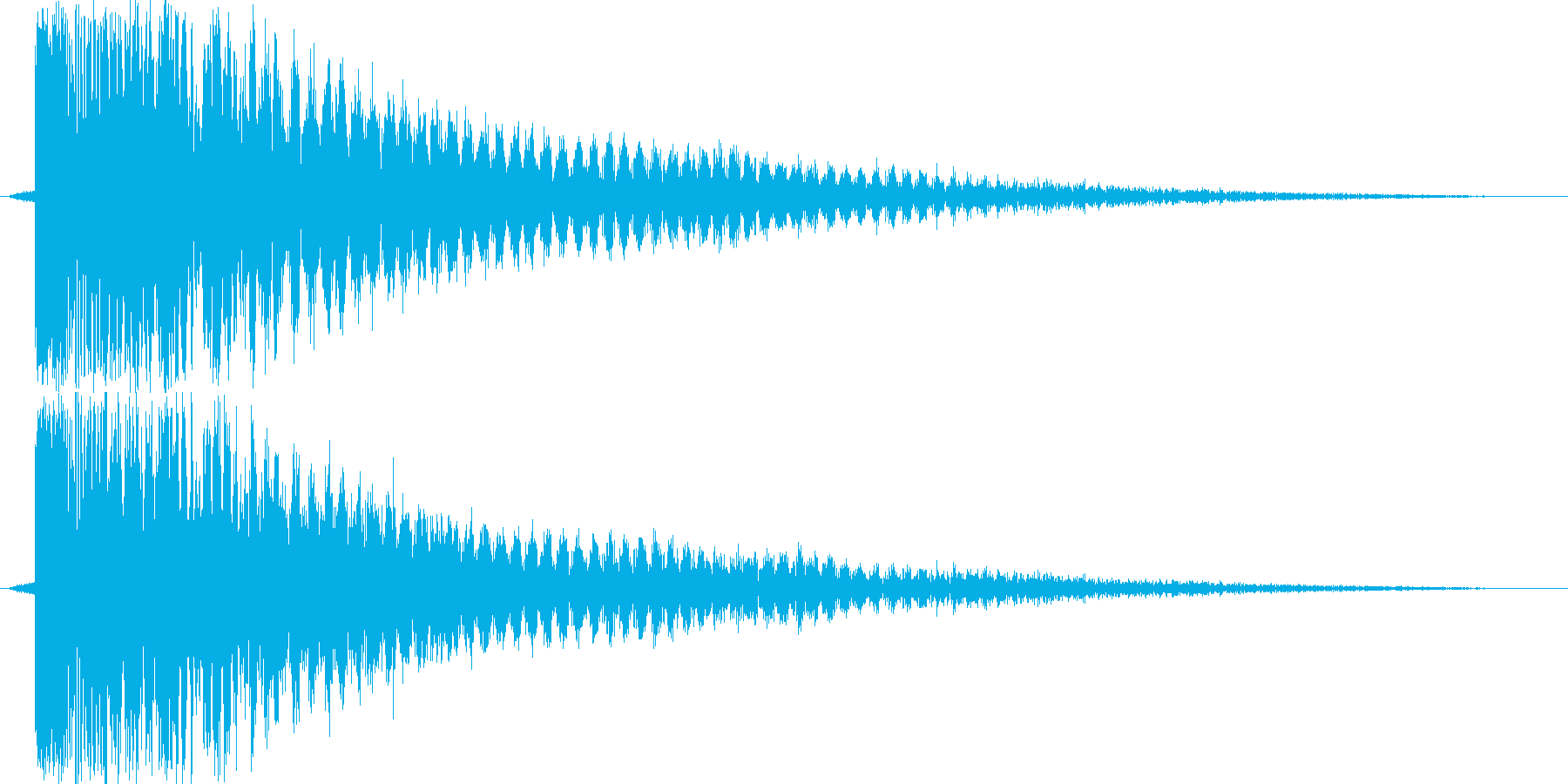 ギュイーン(決定音)の再生済みの波形