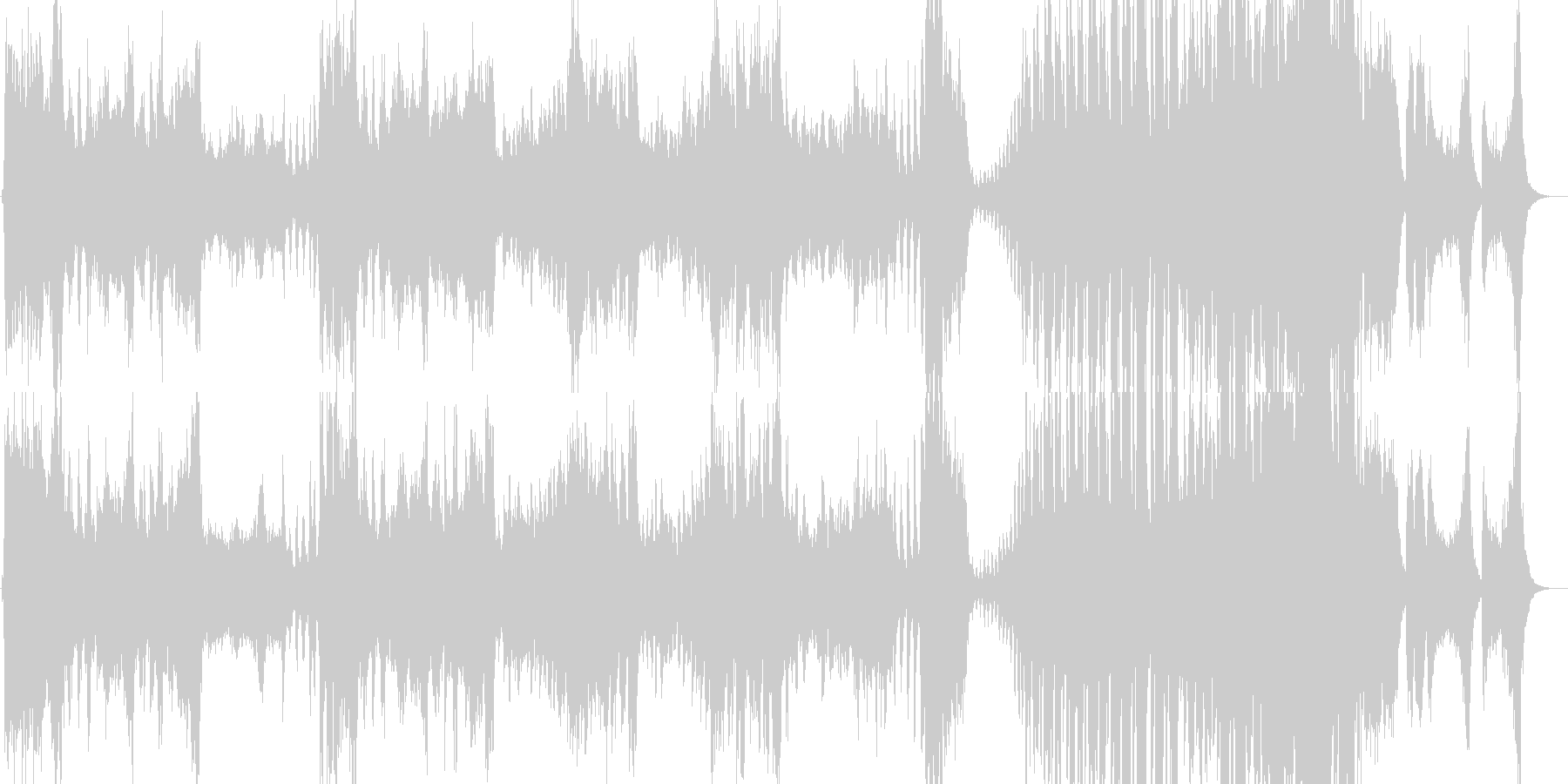 勇敢で冒険が始まるような曲の未再生の波形