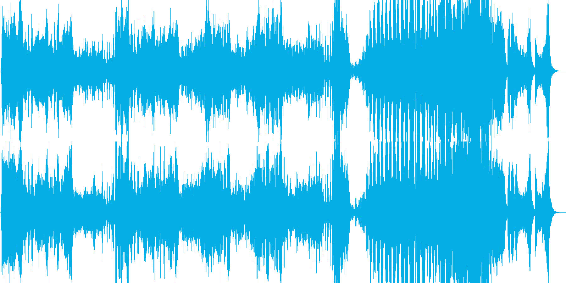 勇敢で冒険が始まるような曲の再生済みの波形