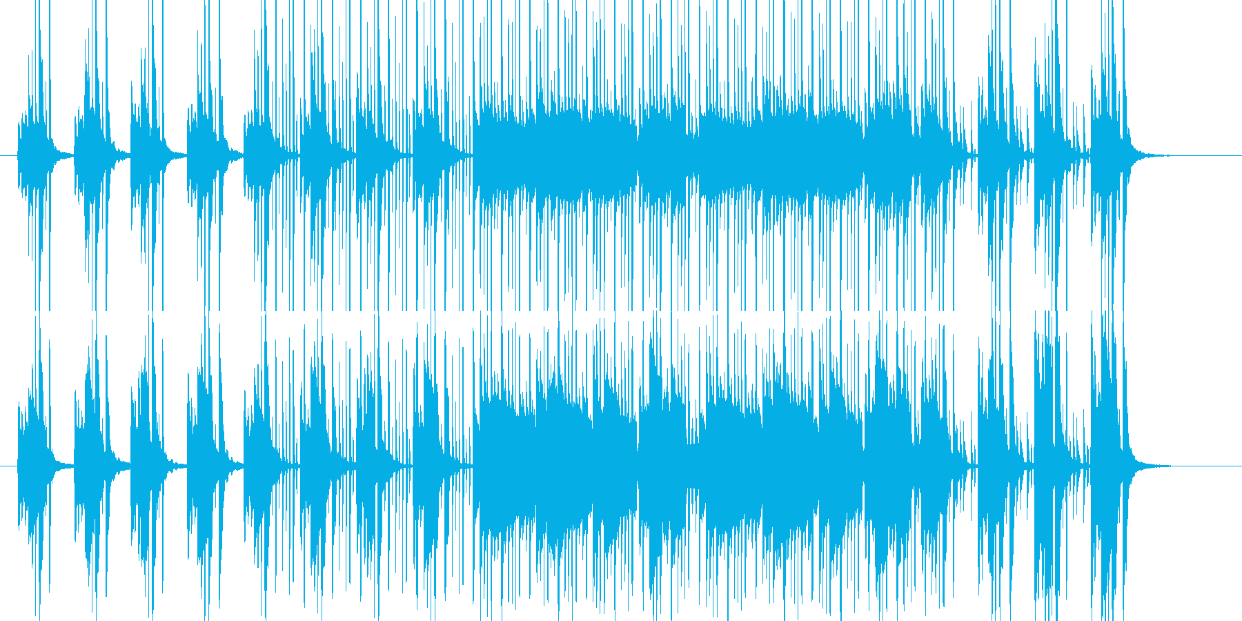 朝の爽やかなイメージに会うBGMの再生済みの波形