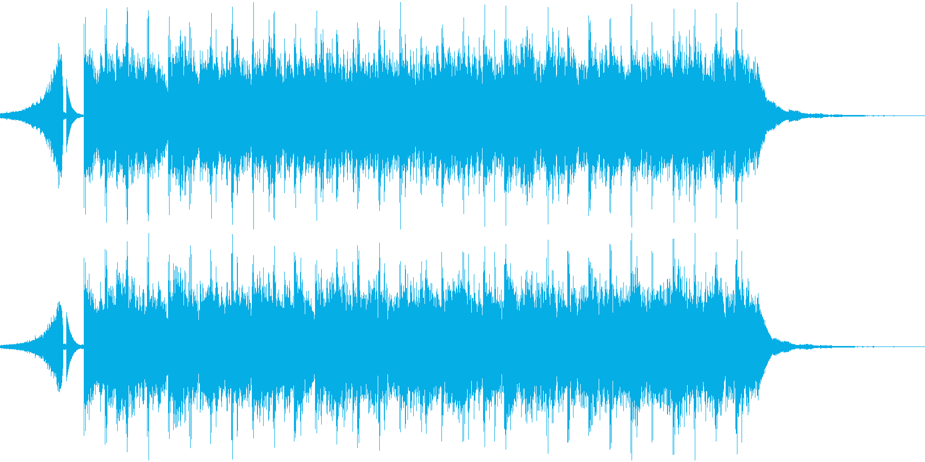予告などに使えるポップなシンセの短い曲の再生済みの波形