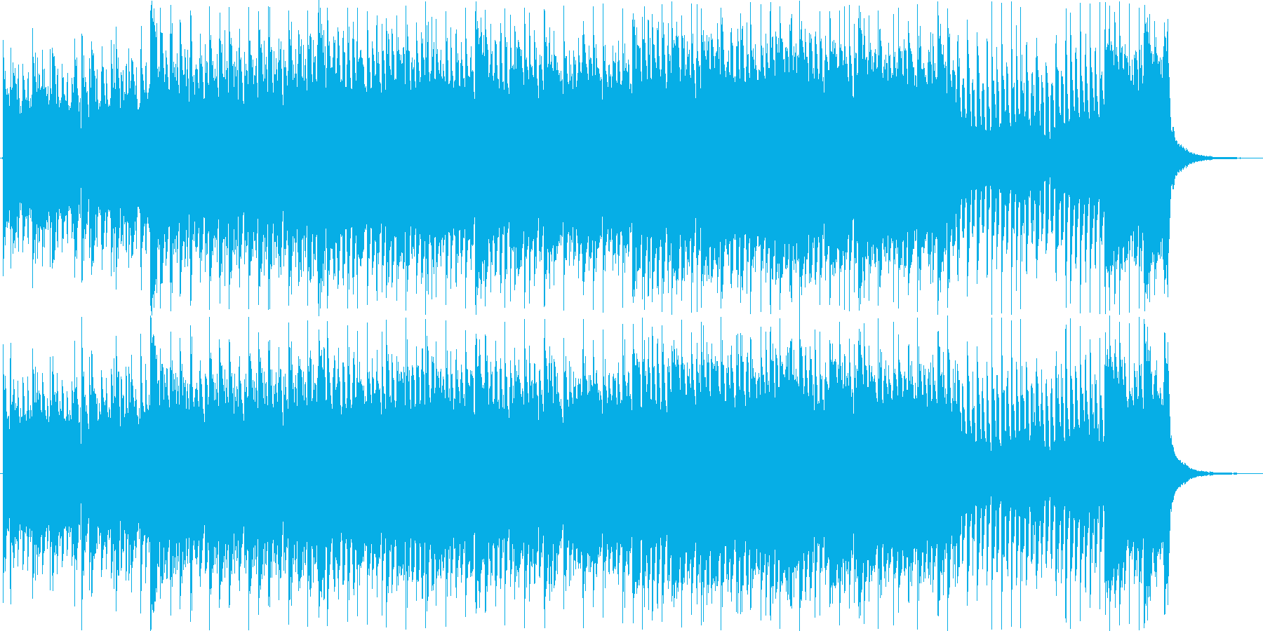 三味線とギター混ぜた曲です。の再生済みの波形