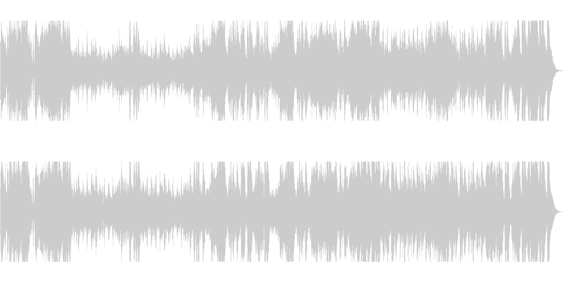 時代劇のオープニング曲のようの未再生の波形