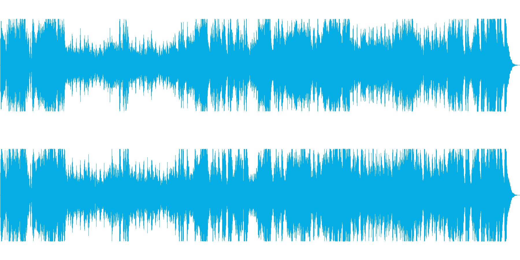 時代劇のオープニング曲のようの再生済みの波形