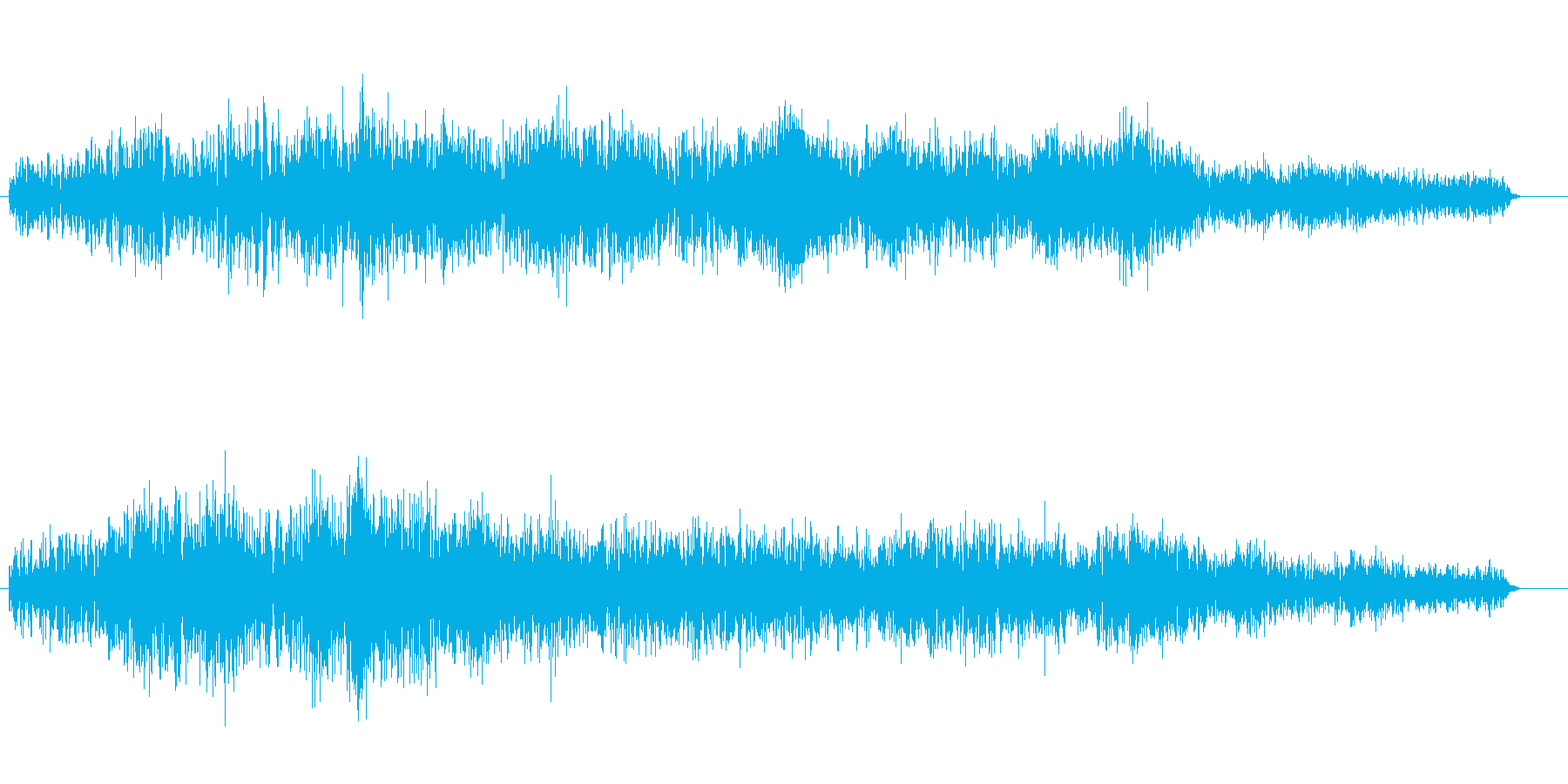 ゴワワワーンという音の再生済みの波形