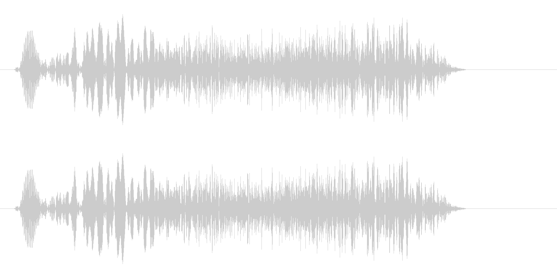 フィ〜シュという摩擦音の未再生の波形