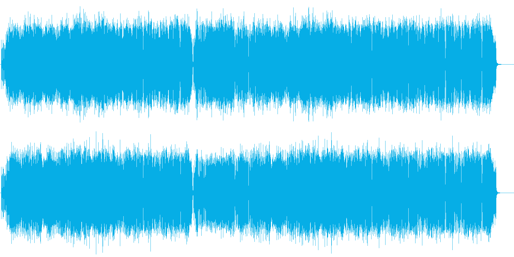 ブラスとピアノが中心の元気な曲。の再生済みの波形