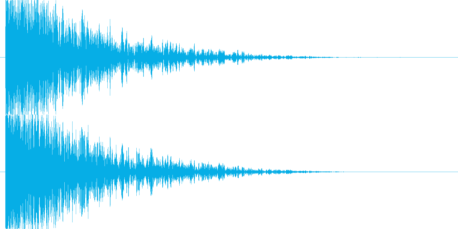 衝突音 爆発の再生済みの波形