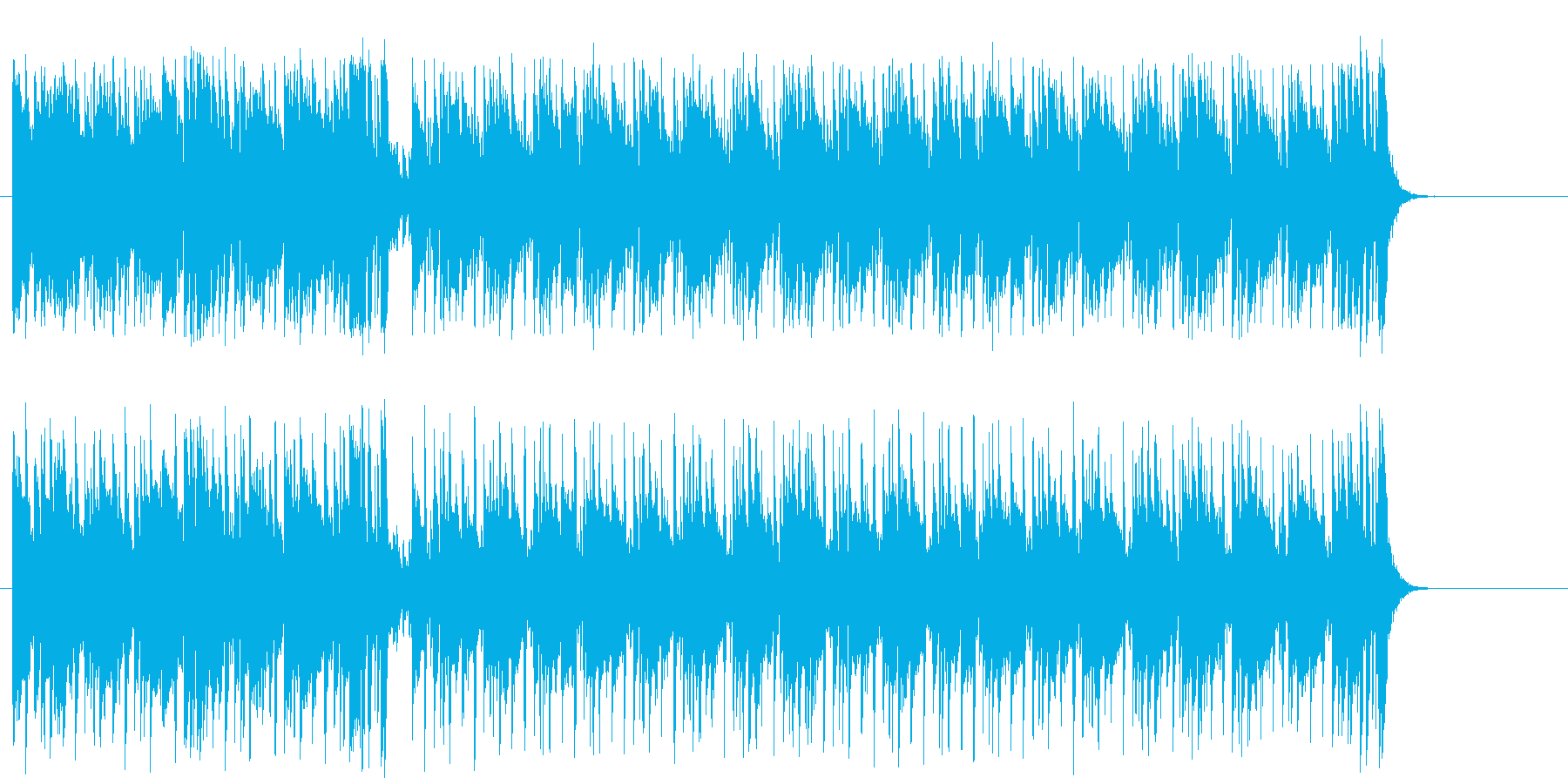 リゾート気分のポップ(イントロ~A~B)の再生済みの波形