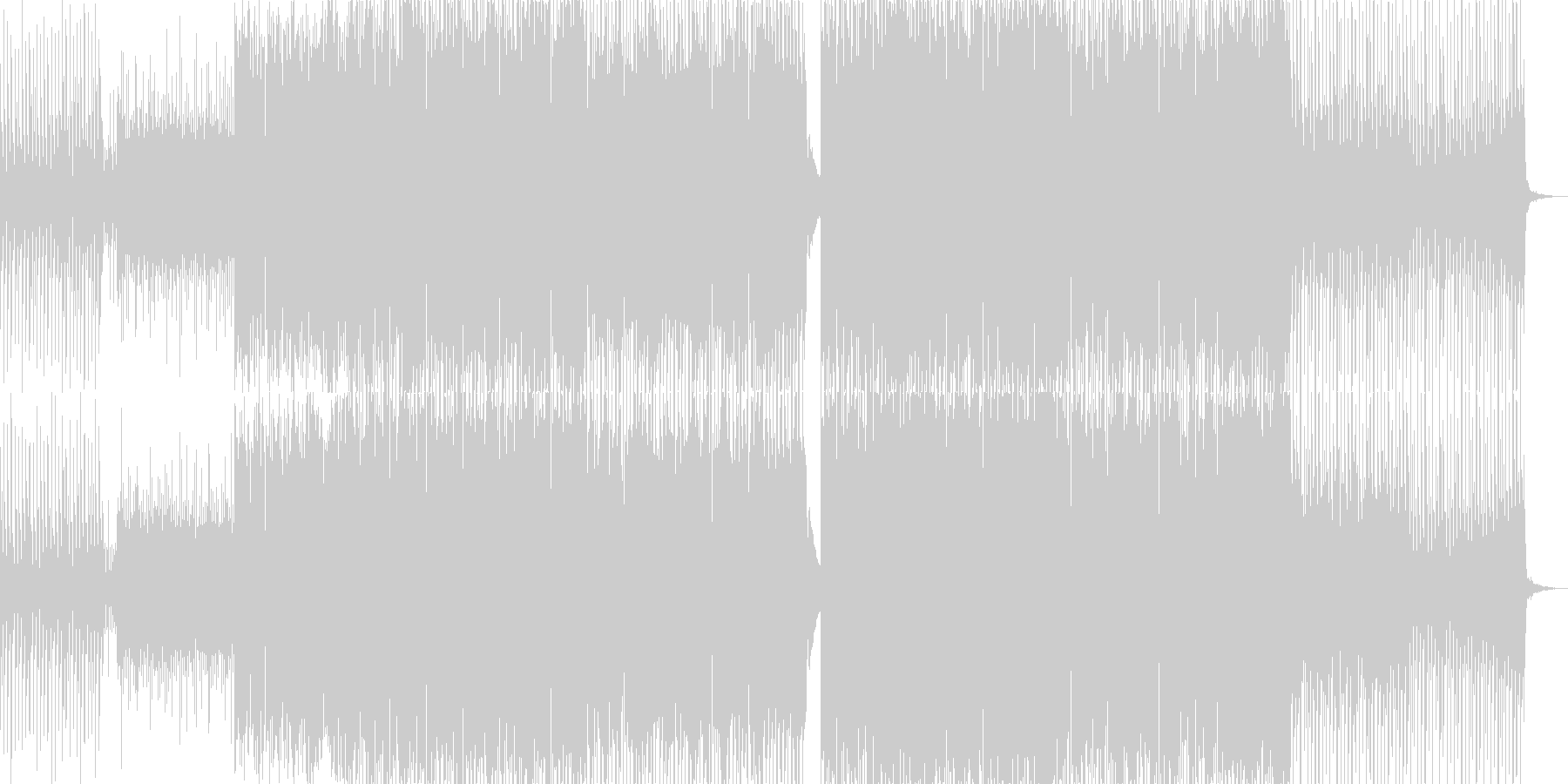 心地よい4つ打ちのリズムにシンセとピア…の未再生の波形