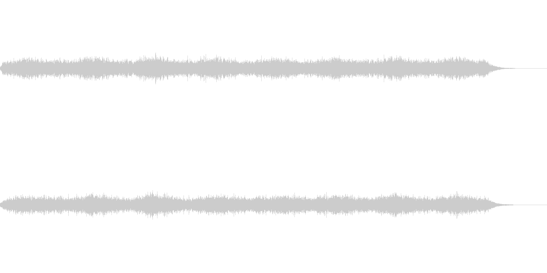 無限に上昇するように聞こえる効果音の未再生の波形