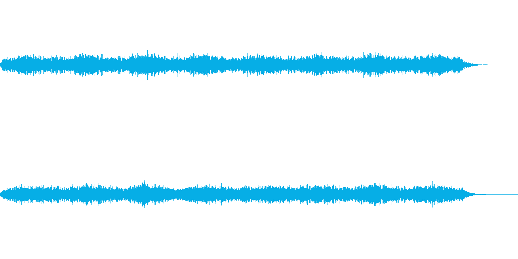 無限に上昇するように聞こえる効果音の再生済みの波形