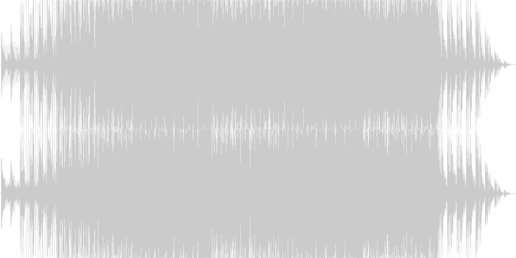 おしゃれでクールな近未来テクノの未再生の波形