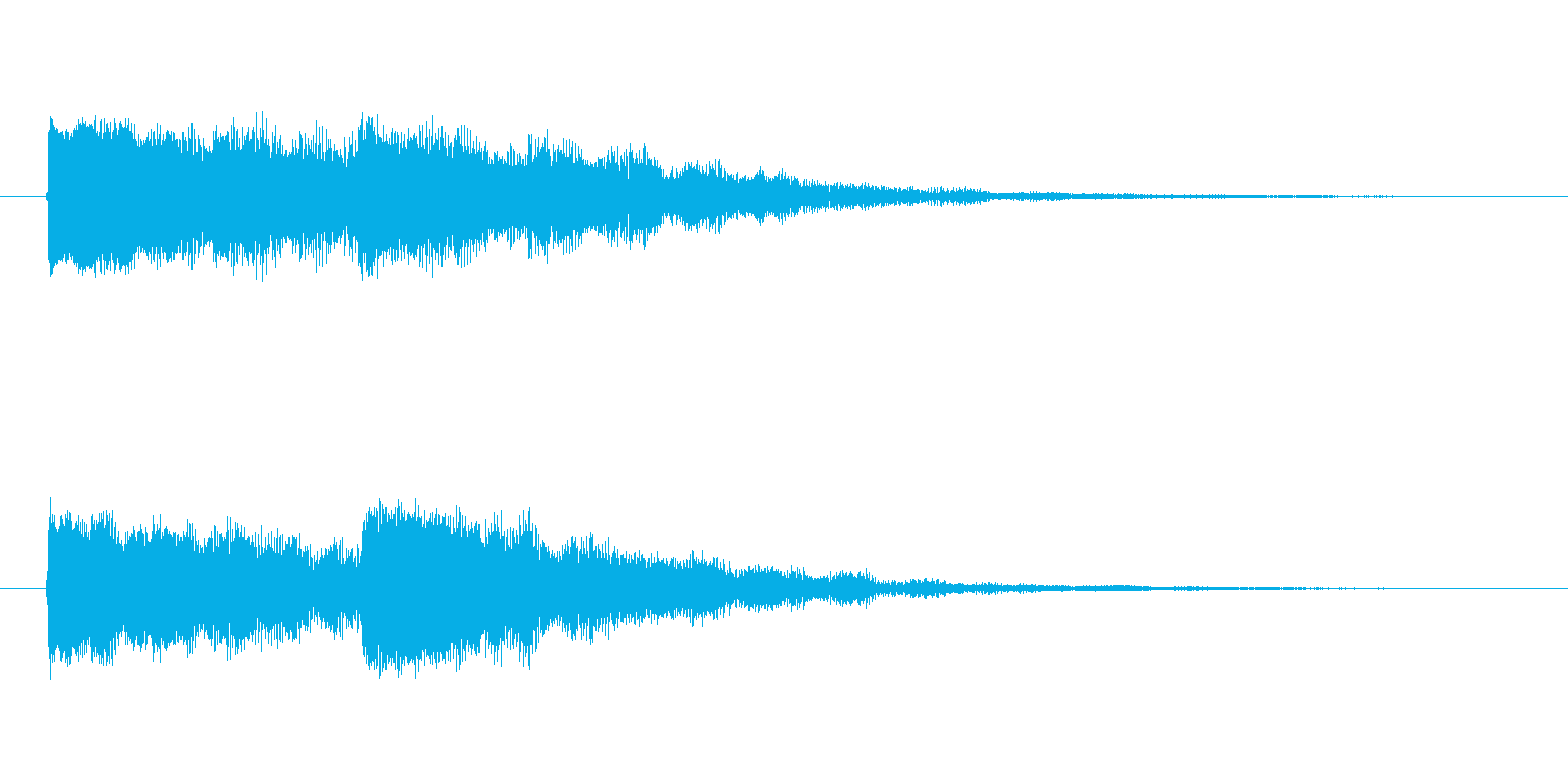 【起動音的な2】の再生済みの波形
