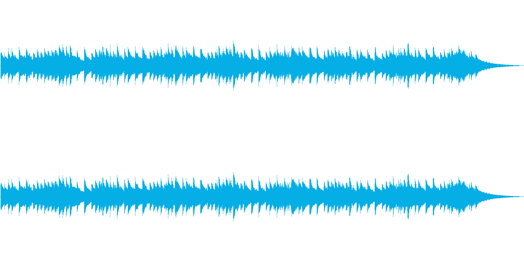 アラーム音-1 30秒の再生済みの波形