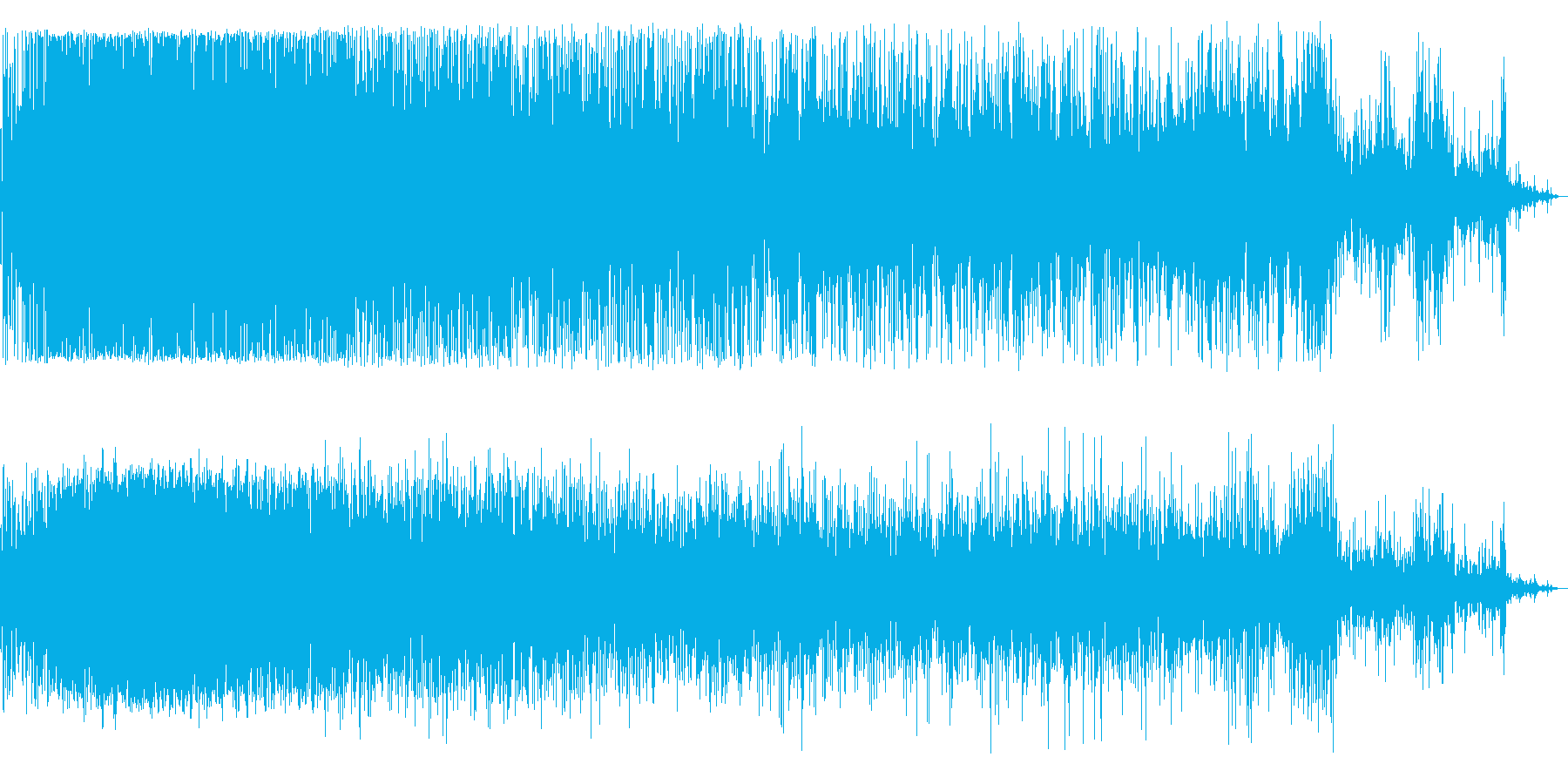 ジュジュジュジュ(鉄板で焼く様な音)の再生済みの波形