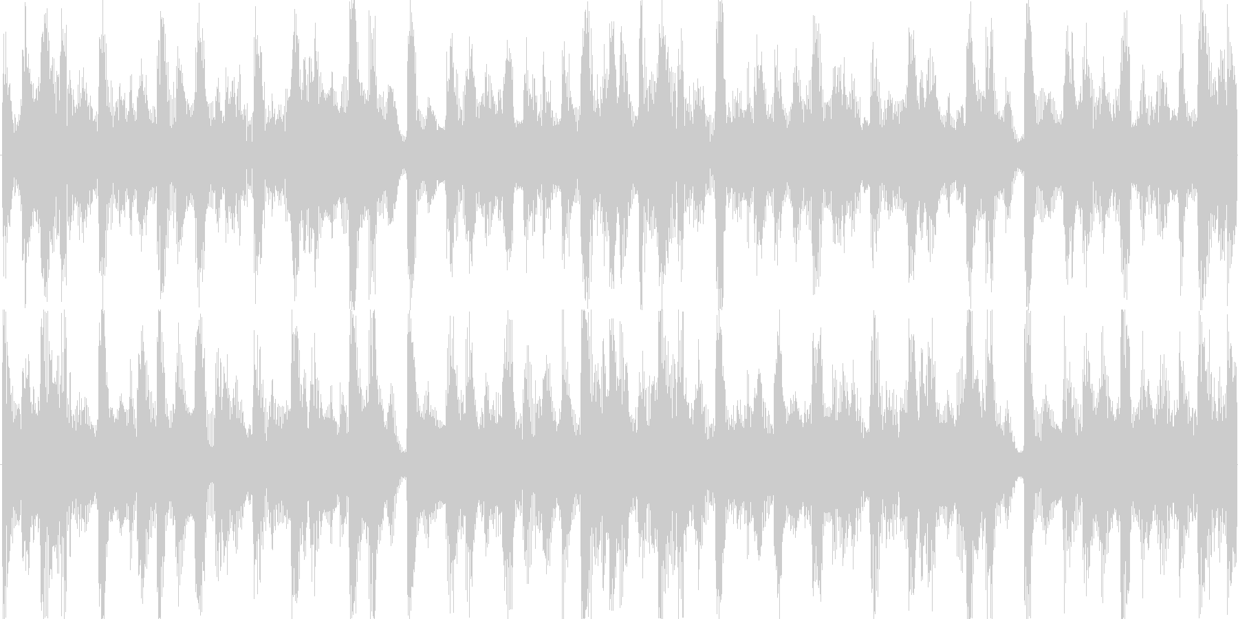 ドラムンベースを基本にした楽曲です。の未再生の波形