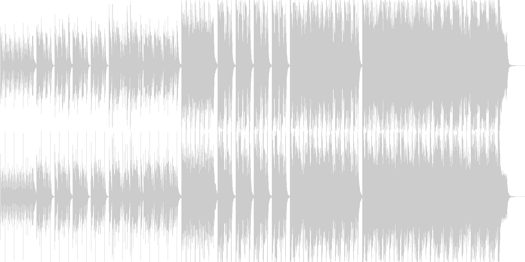 お子様がメインの映像に最適なほのぼの楽曲の未再生の波形